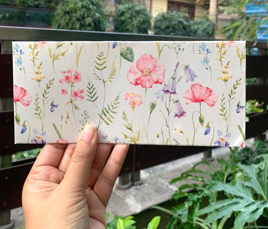 Blue Watercolor Floral Design Money/Shagun Envelopes