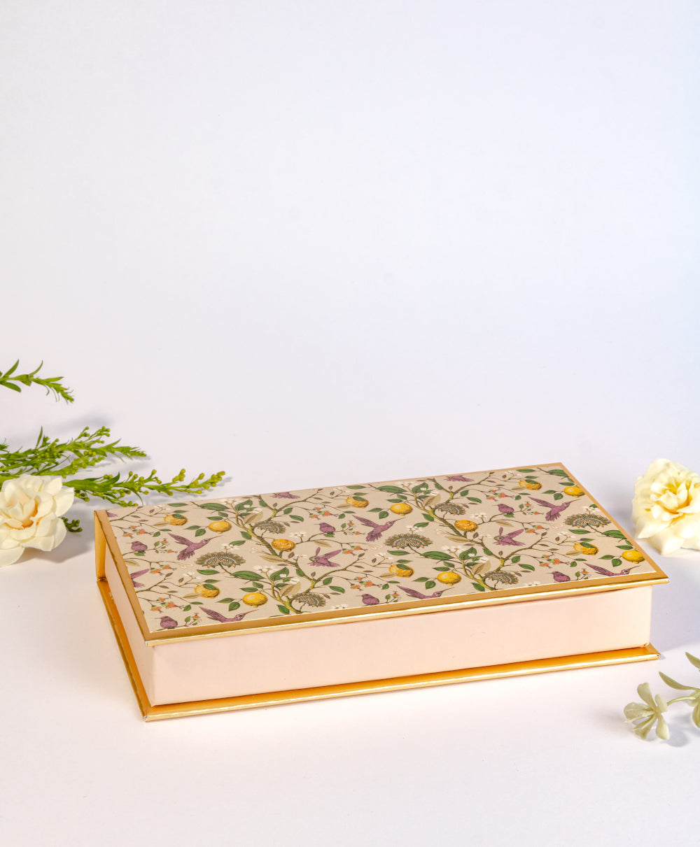 Birds & Lemon Design Cash/Gaddi Box