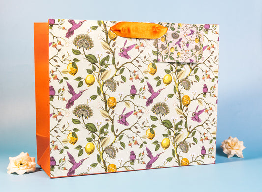 Birds & Lemons Design Gift Bag Medium