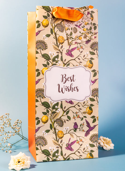 Birds & Lemon Design Wine/Bottle Bags