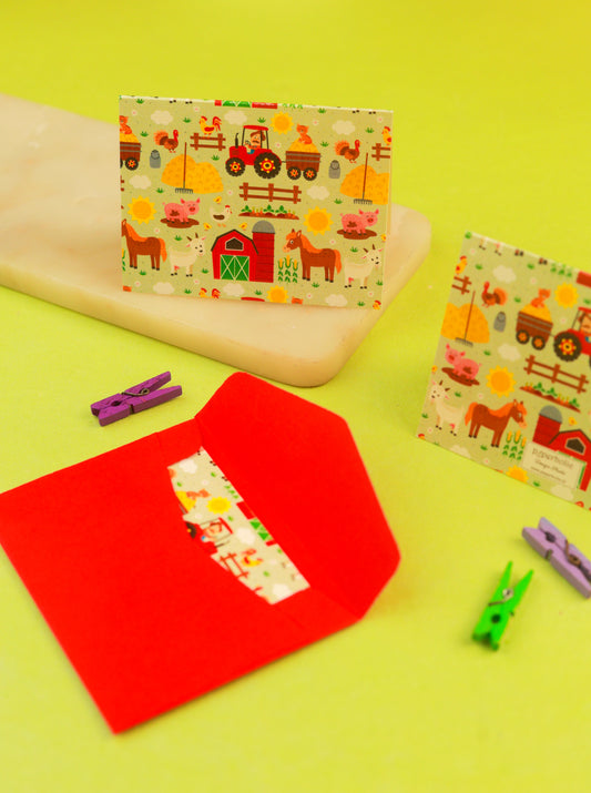 Barnyard Theme Folded Gift Tags