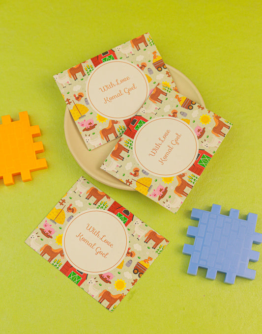 Barnyard Theme Flat Gift Tags