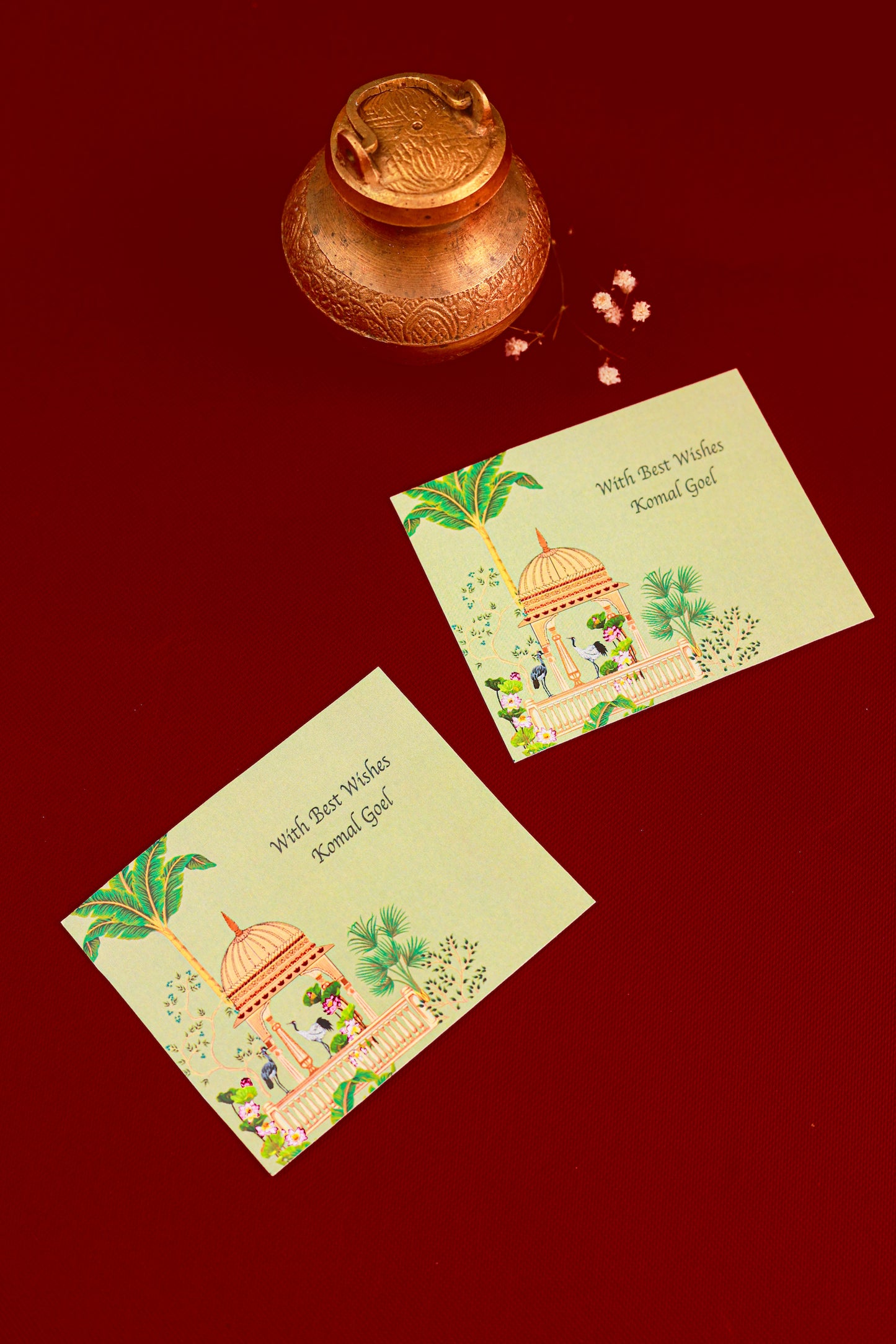 Mughal Garden Design Flat Gift Tags