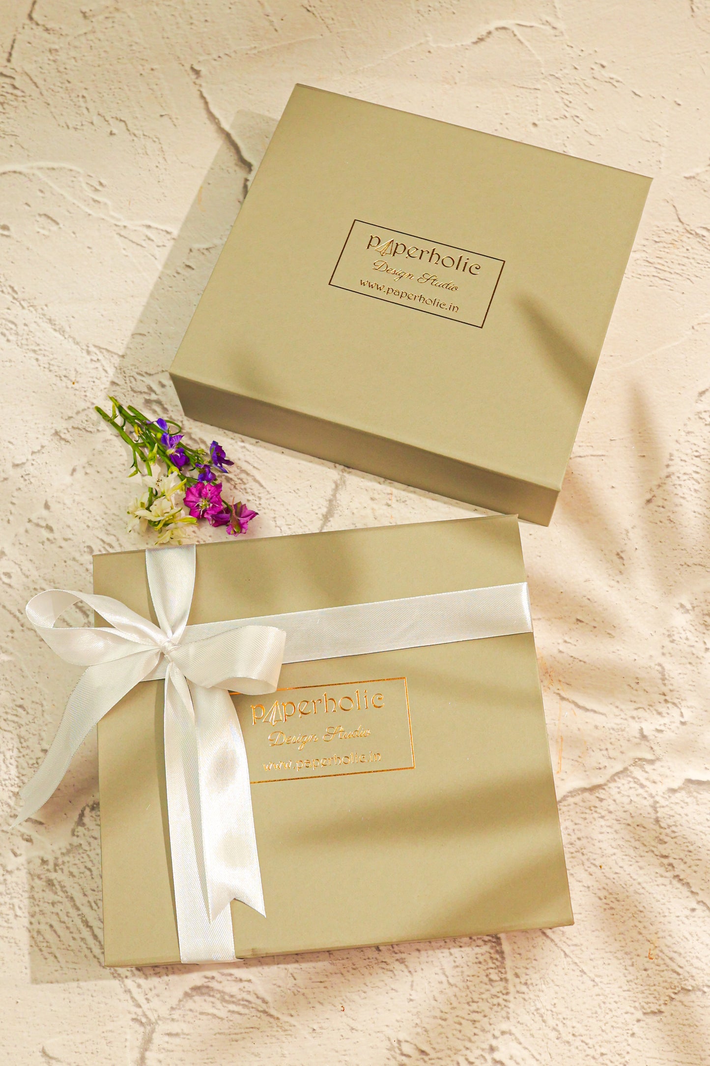 Gold Foiled Border Themed Gift Box