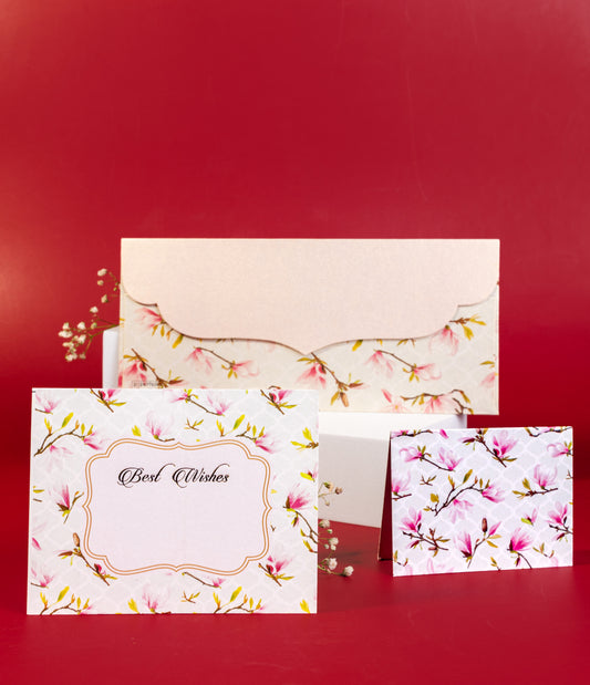 Floral Moroccan Design Envelope & Tag Combo