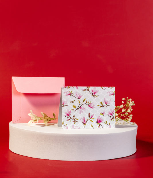 Floral Moroccan Design Folded Gift Tags