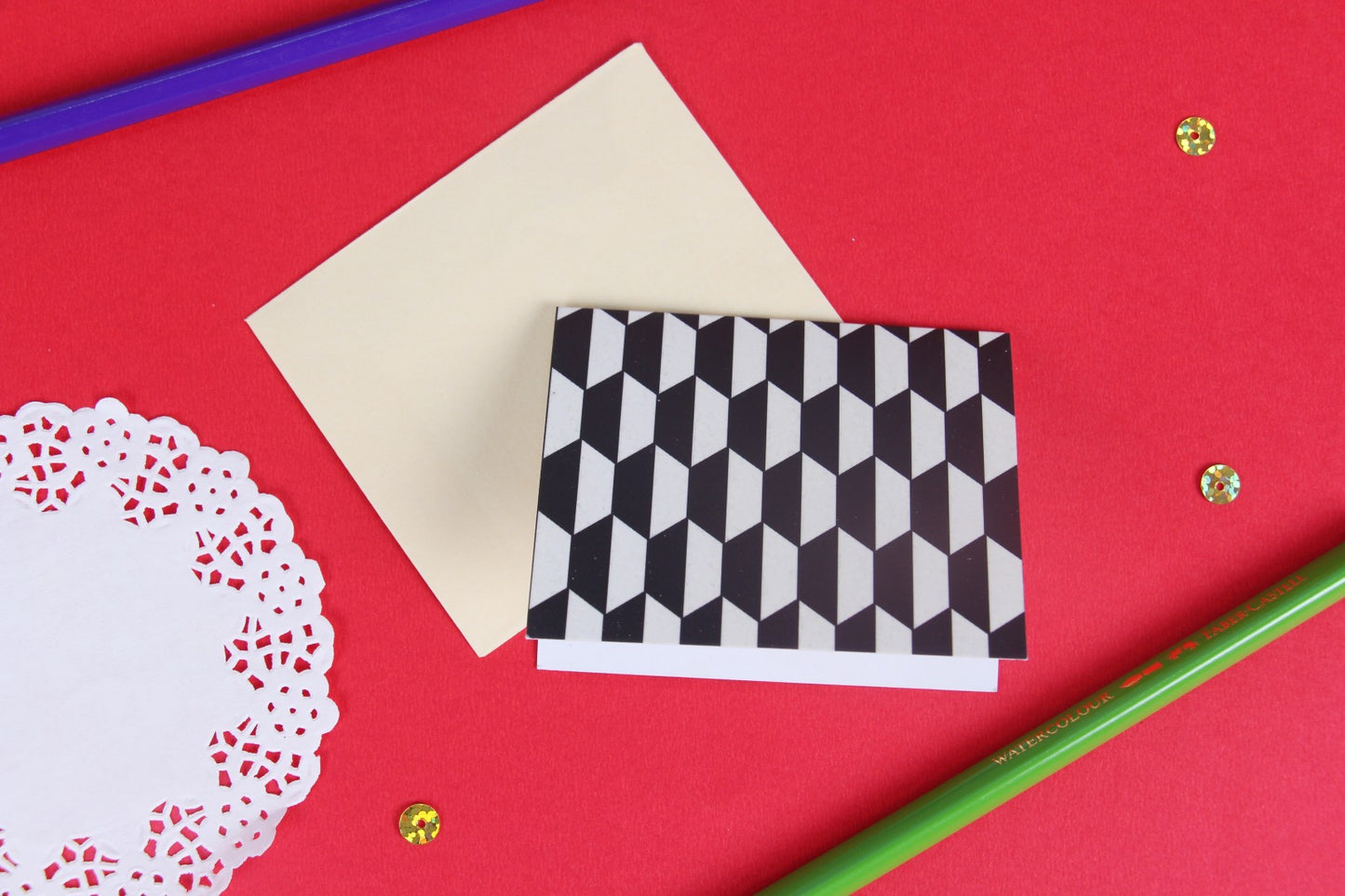 Monochrome Design Personalized Folded Gift Tags