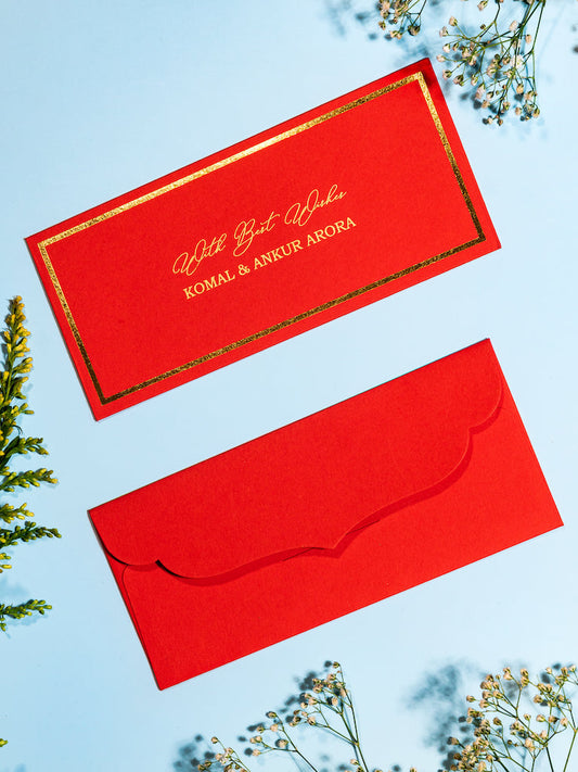 Money Envelopes with Gold Foiled Border
