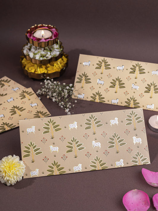 Pichwai Theme Money Envelopes