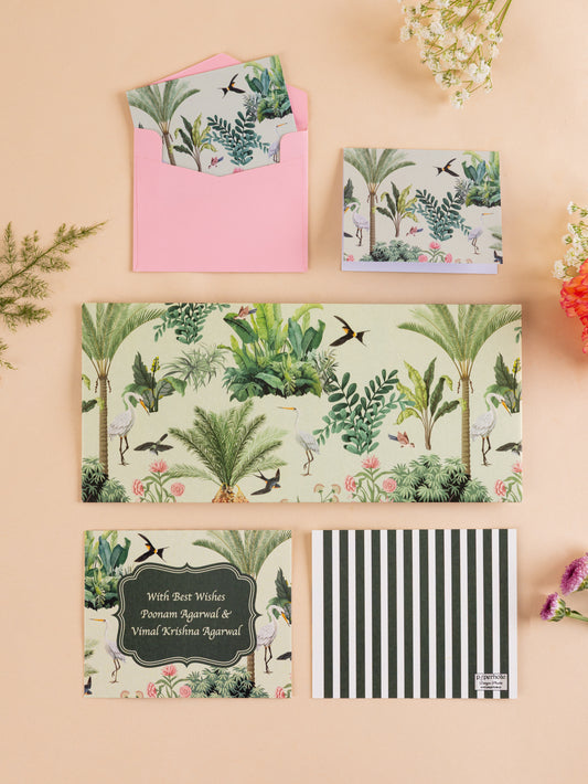 Garden of Birds Themed Envelope and Tag Combo