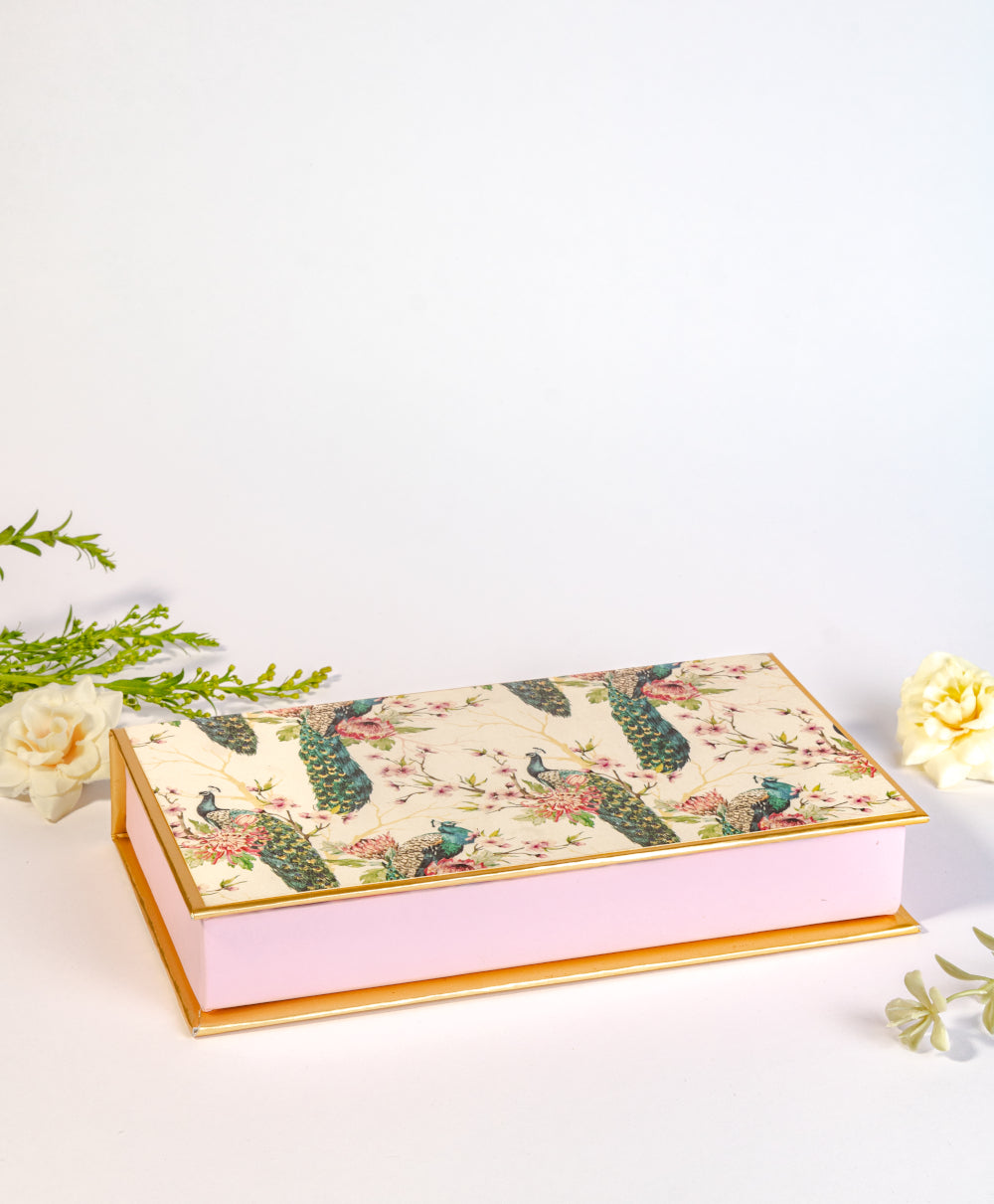 Peacock Design Cash/Gaddi Box