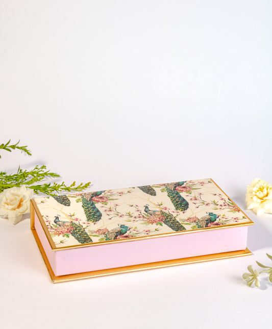 Peacock Design Cash/Gaddi Box