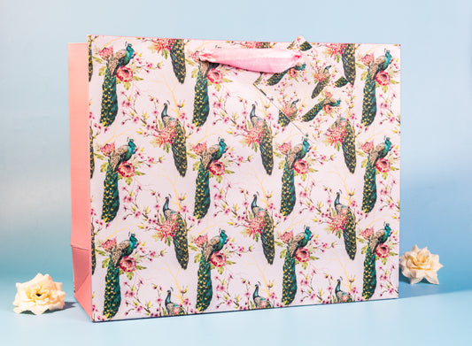 Peacock Theme Gift Bag Medium