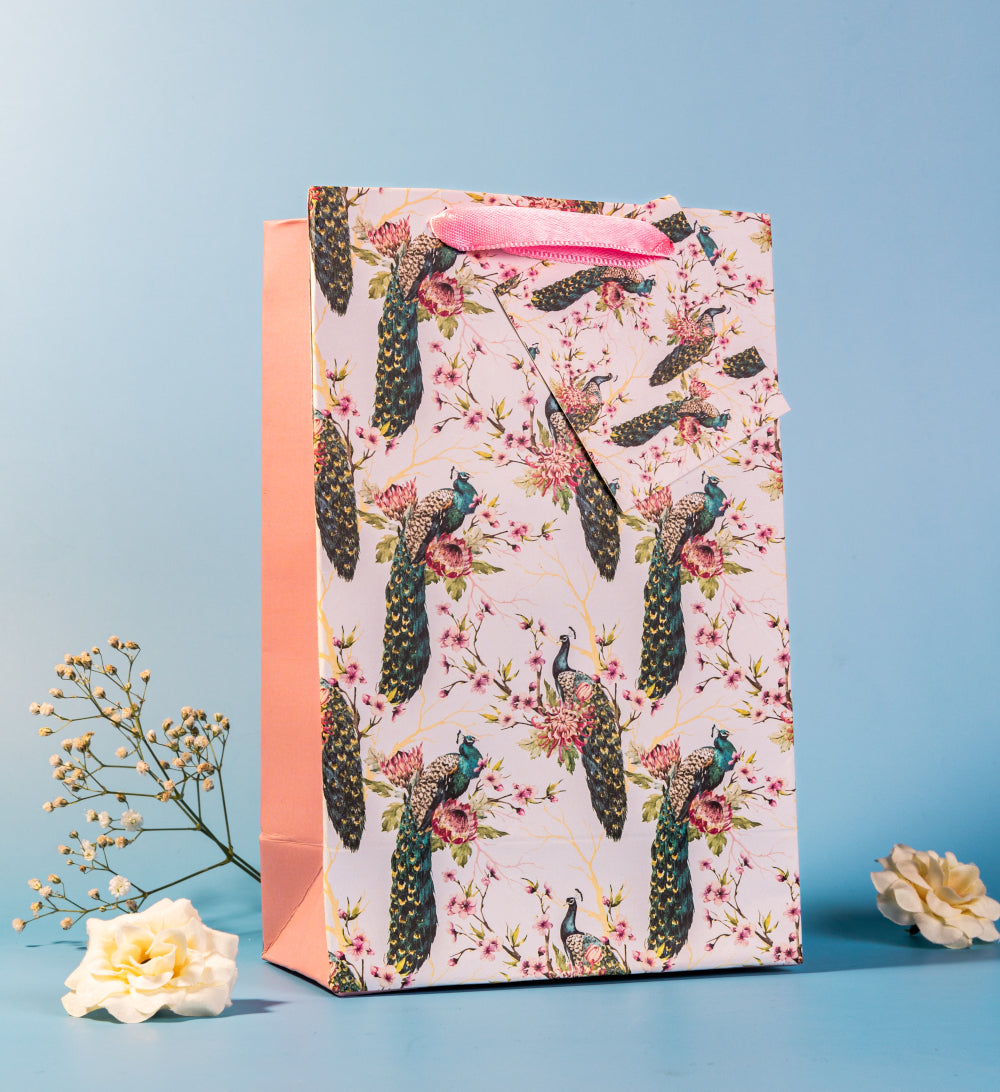 Peacock Theme Gift Bags Small