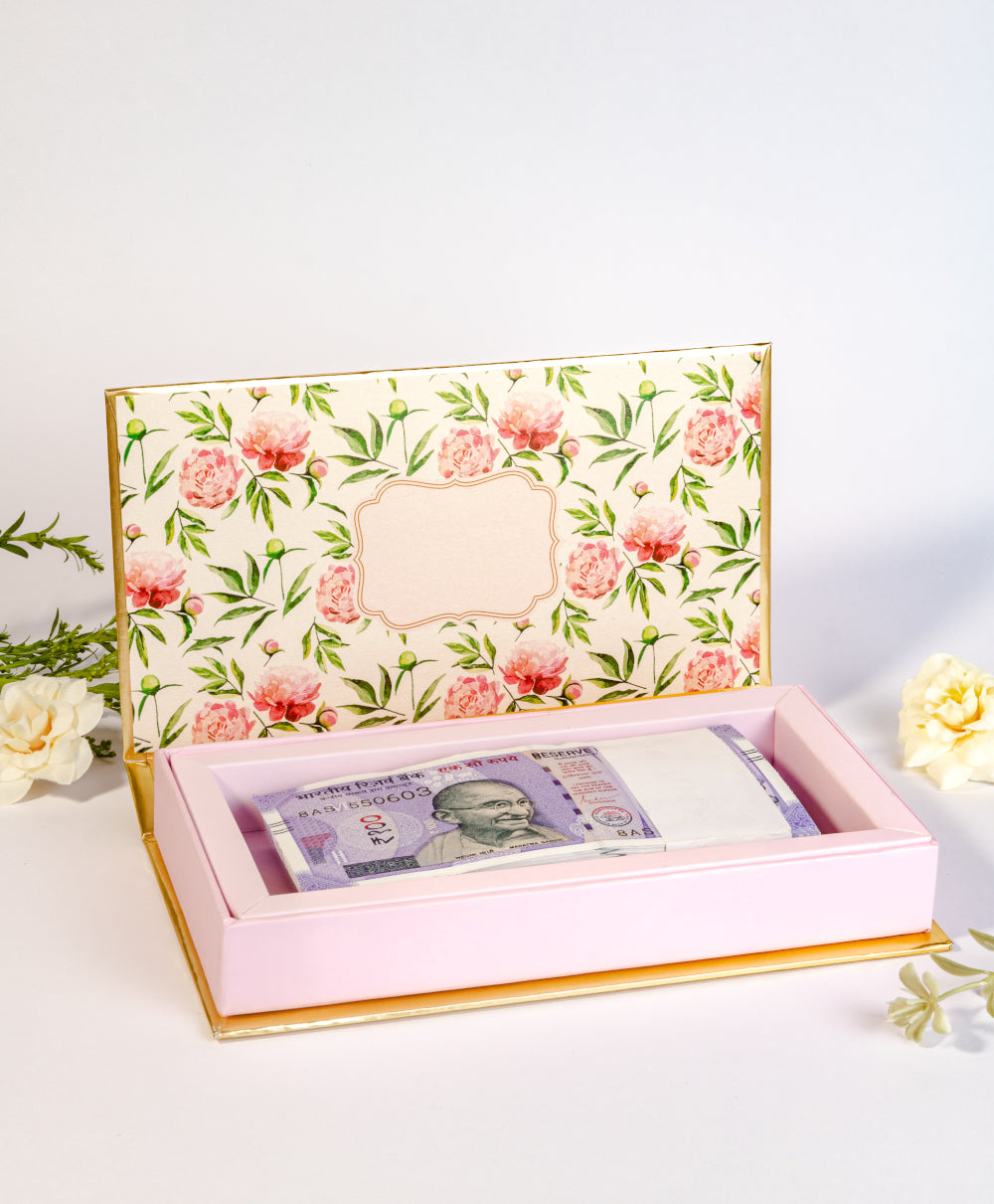 Peonies Design Cash/Gaddi Box