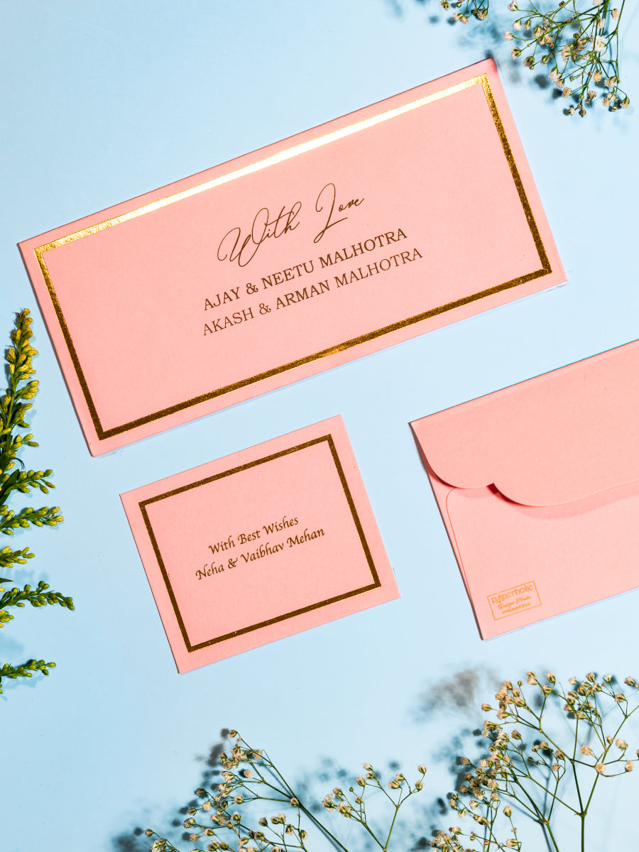 Gold Foiled Border Themed Gift Box