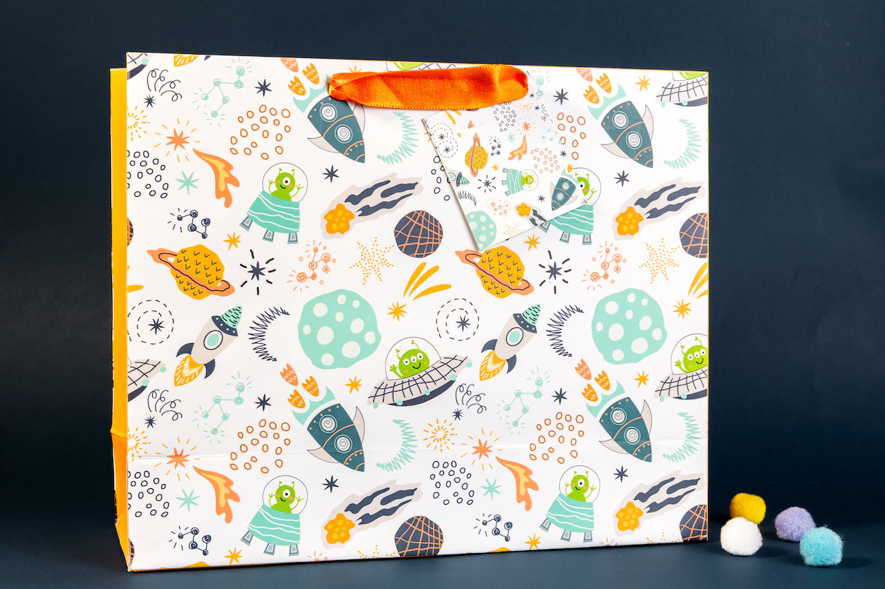 Space Theme Gift Bag Medium