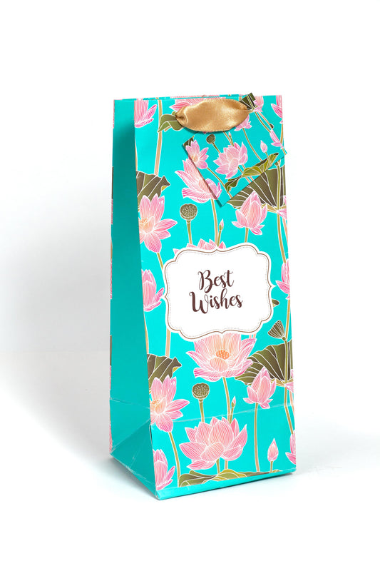 Blue Lotus Design Wine/Bottle Bags