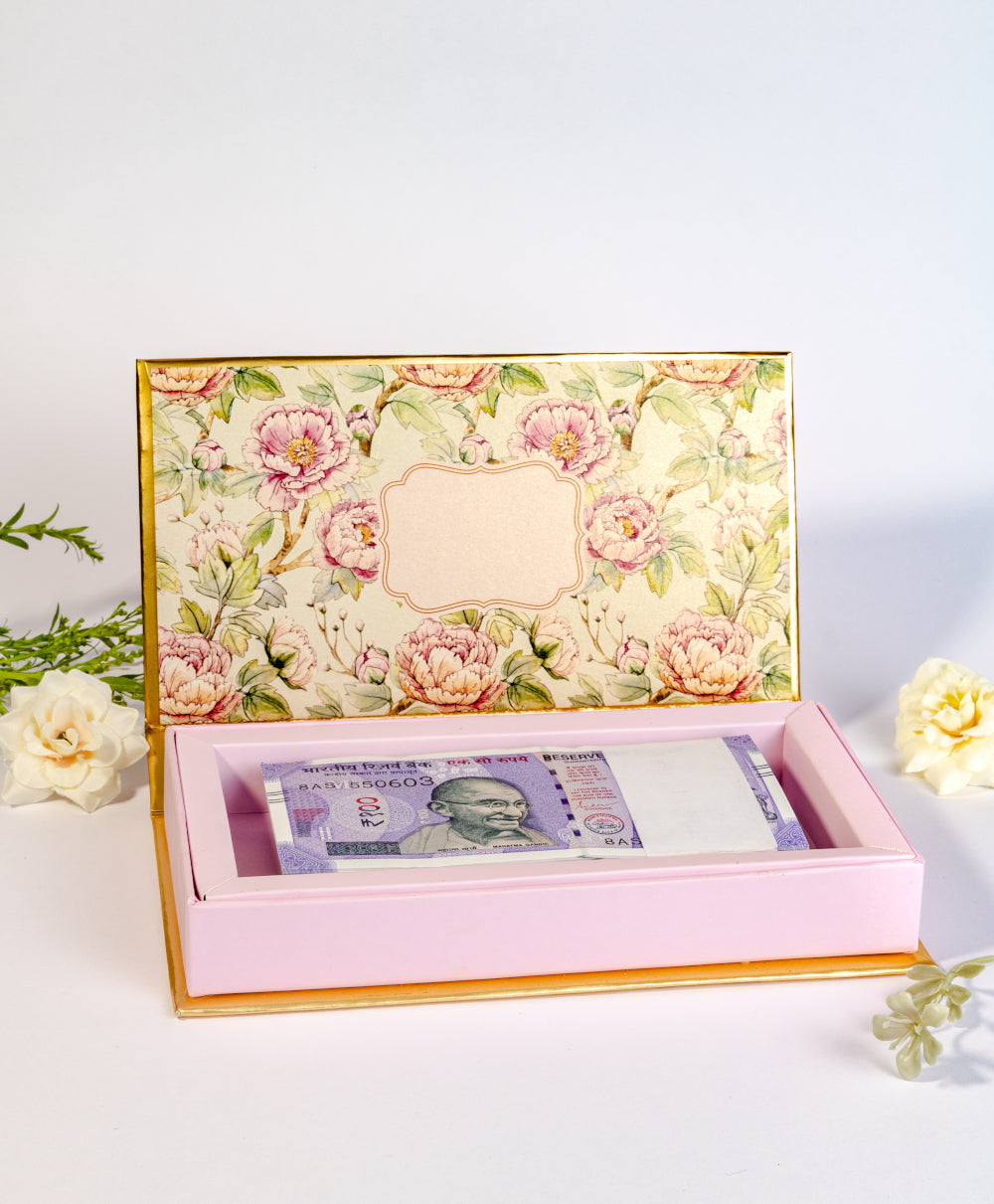 Chinese Floral Design Cash/Gaddi Box