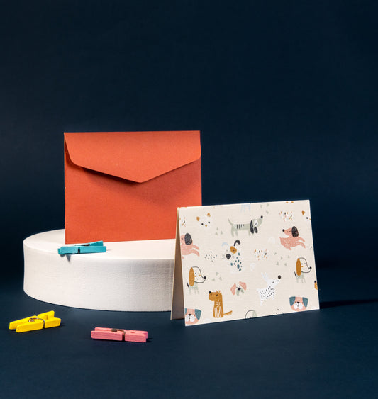 Dog theme Folded Gift Tags