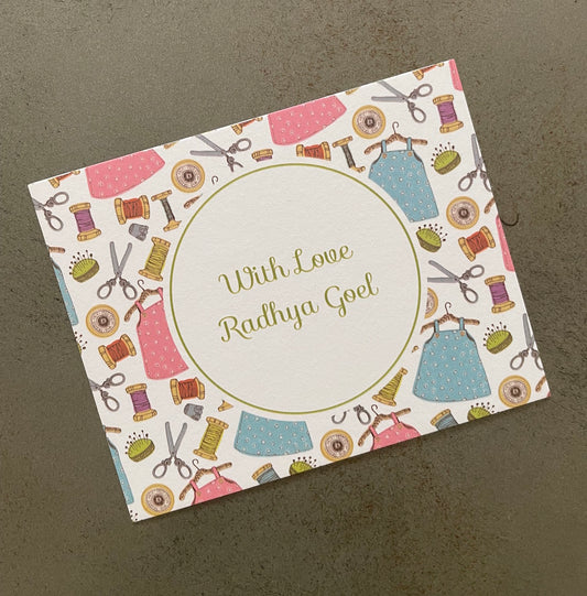 Dresses Theme Flat Gift Tags