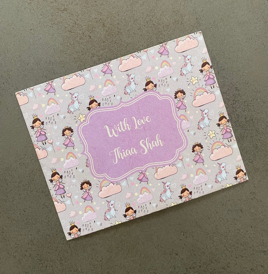 Fairy & Unicorn Theme Flat Gift Tags