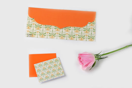 Garden Floral Design Envelope & Tag Combo