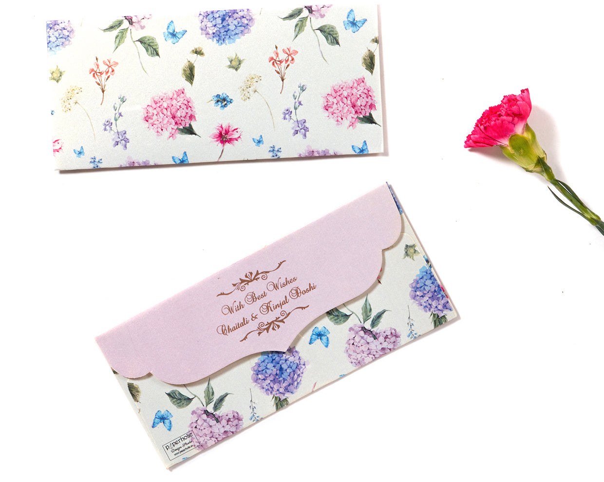 Hydrangea Design Envelope & Tag Combo