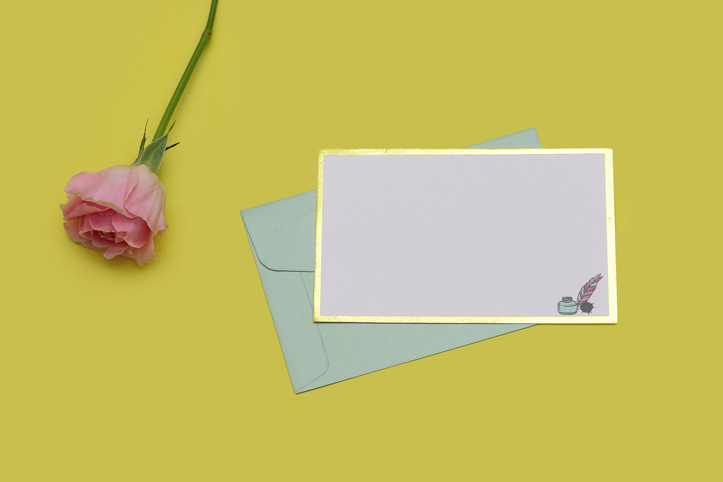 Inkpot & Quill Theme Notecards