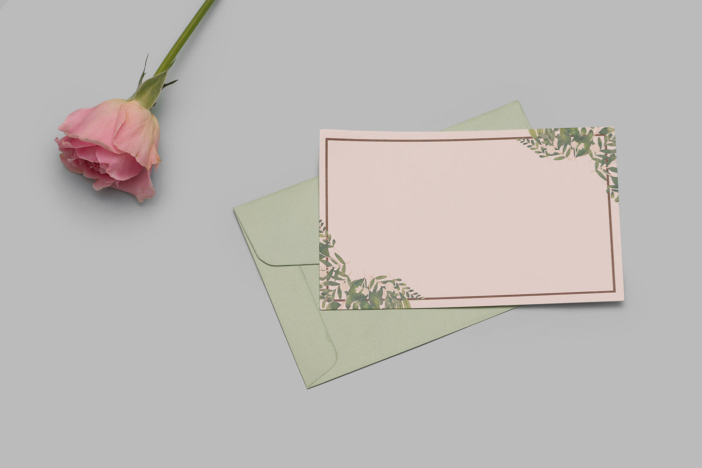 Leafy Border Theme Notecards
