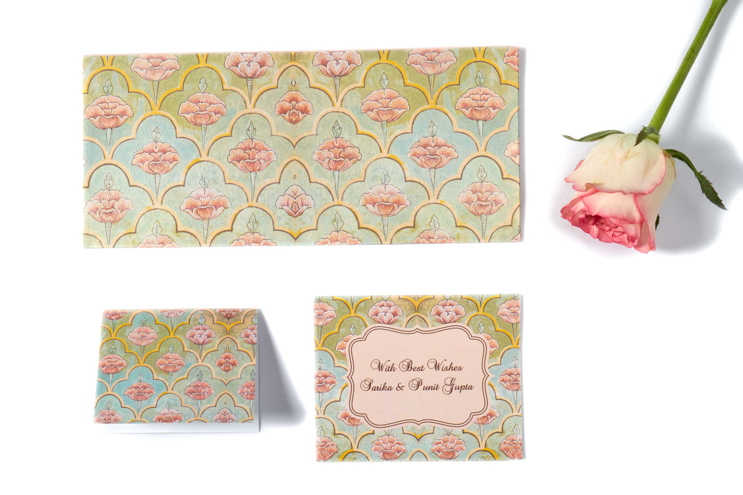 Mughal Theme Envelope & Tag Combo