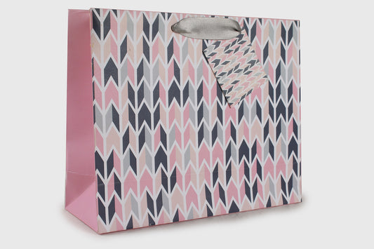 Multicolor Chevron Design Gift Bag Medium