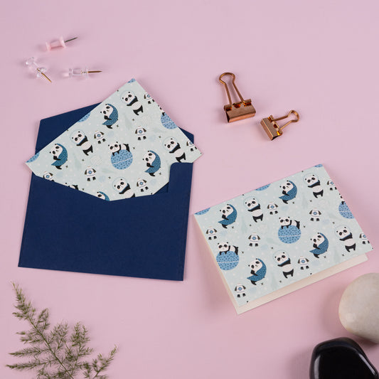 Space Panda Theme Folded Gift Tags