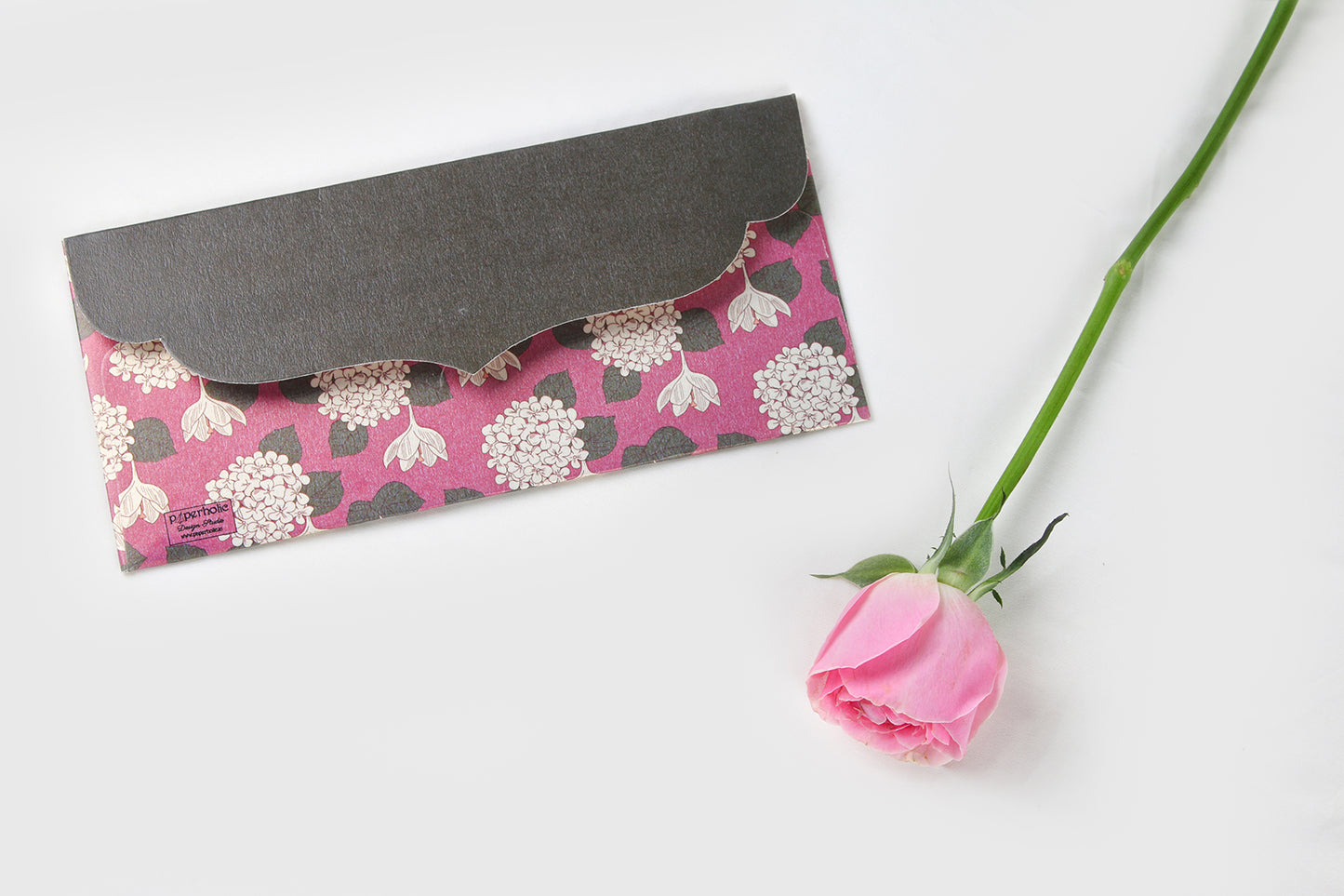 Pink Hydrangea Design Money/Shagun Envelopes