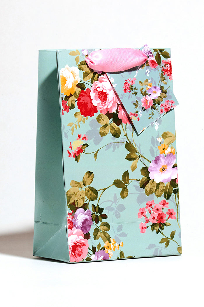 Floral paper hot sale gift bags