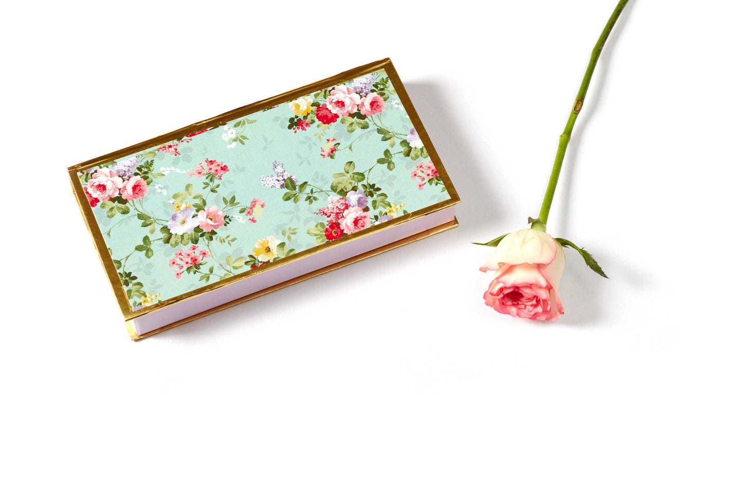 Sea Green Floral Design Cash/Gaddi Box