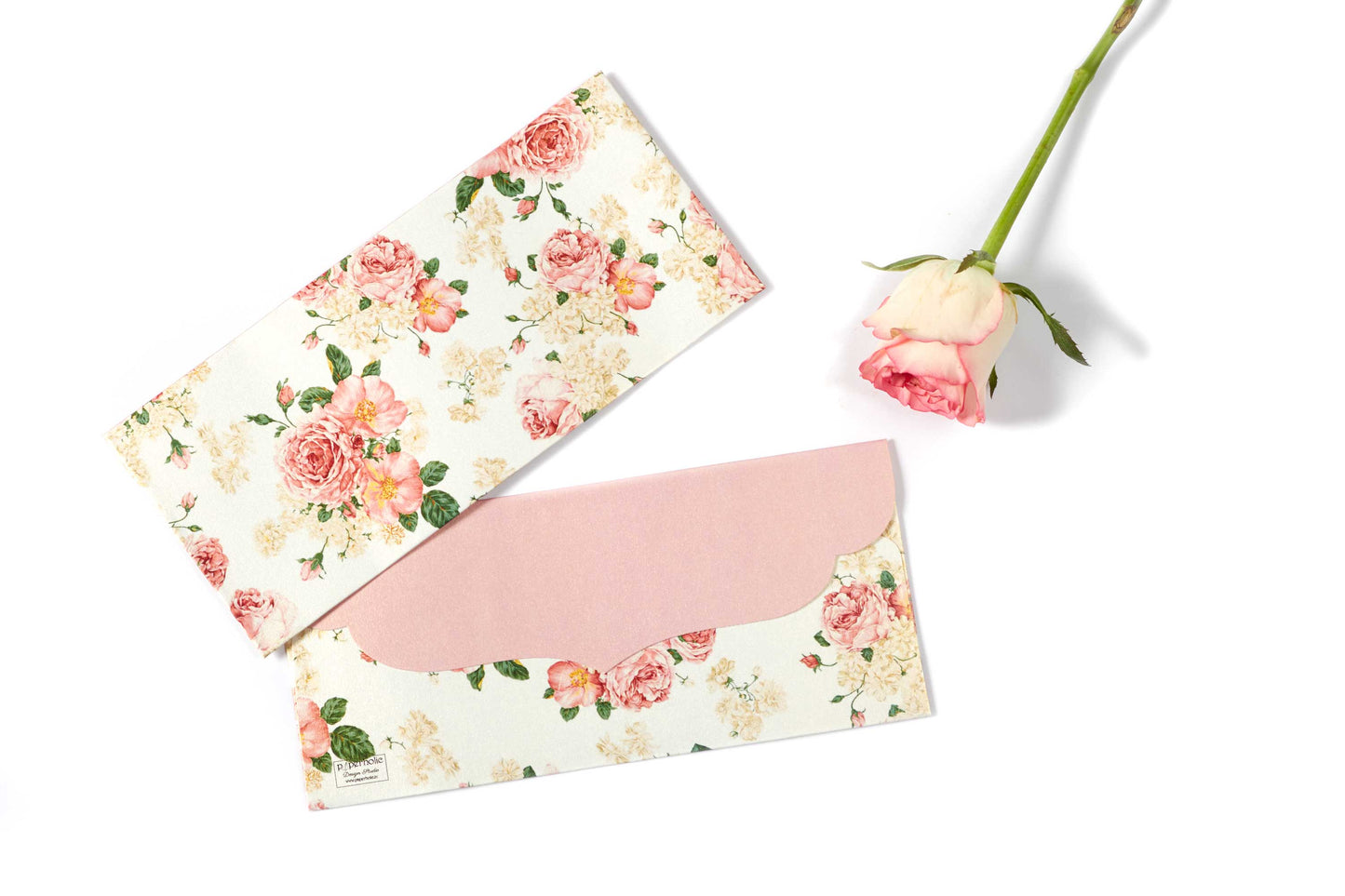 White Floral Design Money/Shagun Envelopes