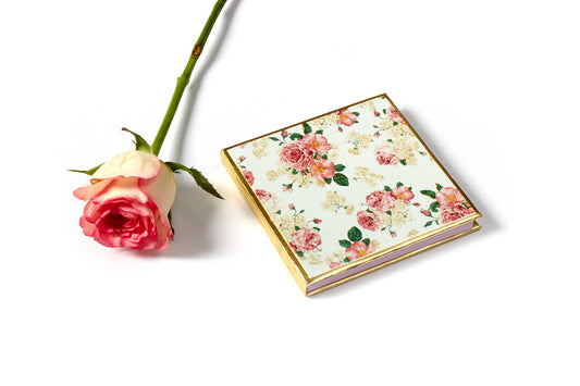 White Floral Design Single/Double Coin/Ginni Box
