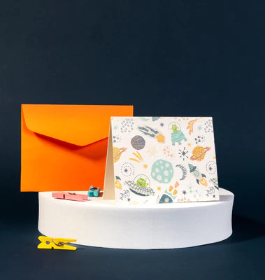 Space Theme Folded Gift Tags