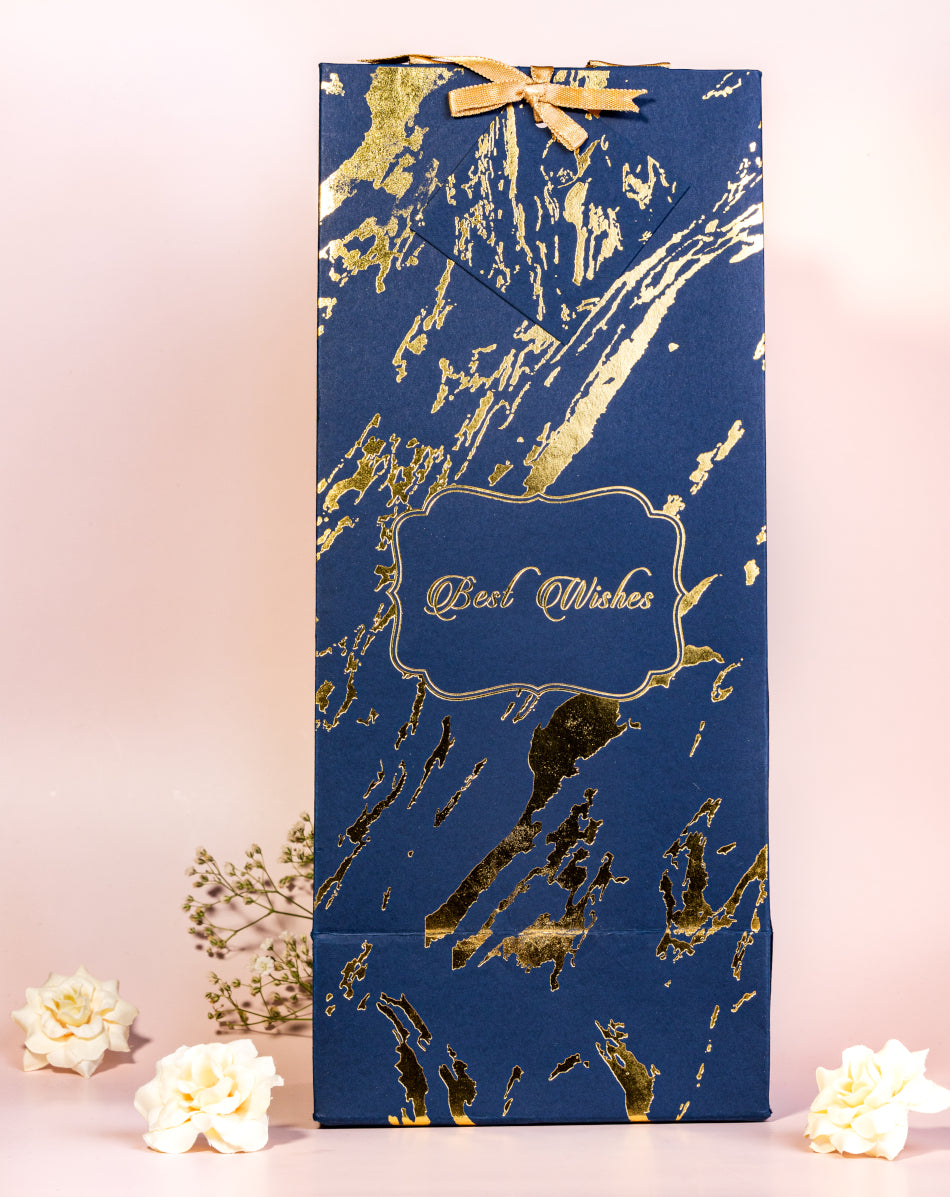 Marble Theme Wine/Bottle Bags- Light Pink