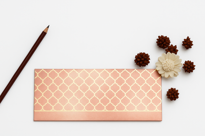 Watercolor Moroccan Design Gold Foiled Money Envelopes