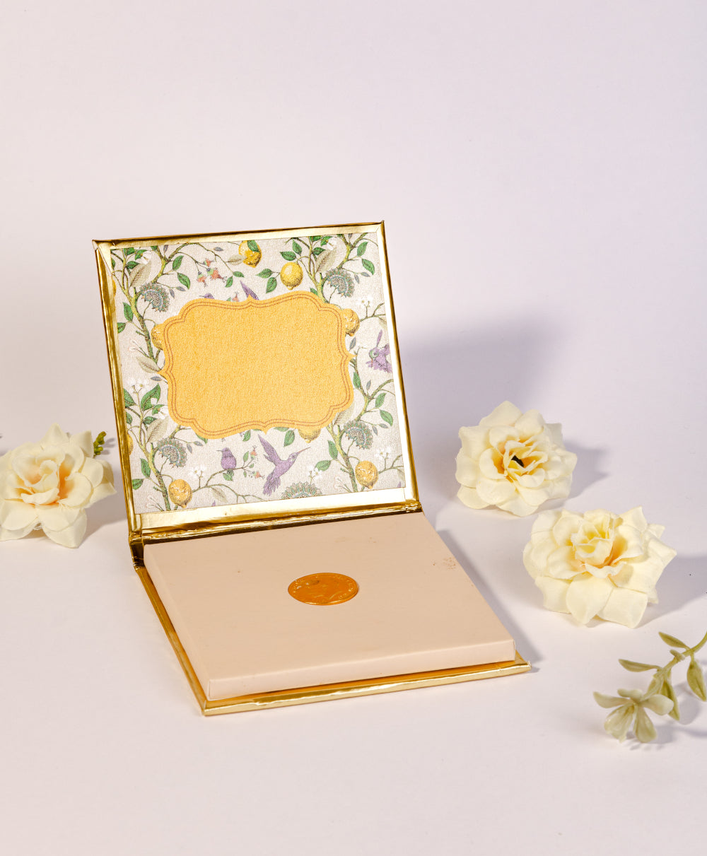 Birds & Lemon Design Coin/Ginni Box