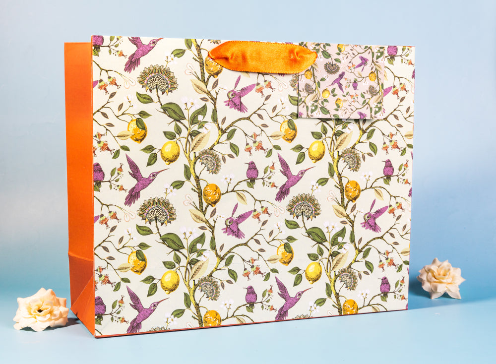 Birds & Lemons Design Gift Bag Medium