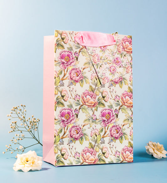Chinese Floral Design Gift Bags Small