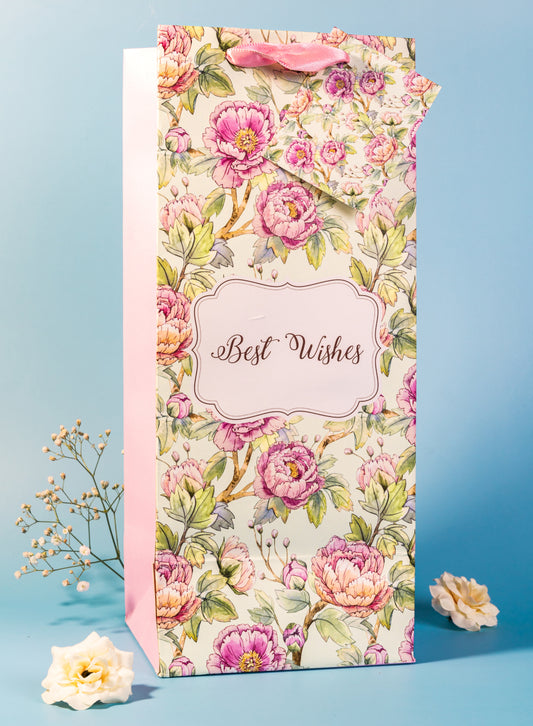 Chinese Floral Design Wine/Bottle Bags