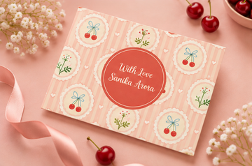Cherry Bow Theme Flat Gift Tags