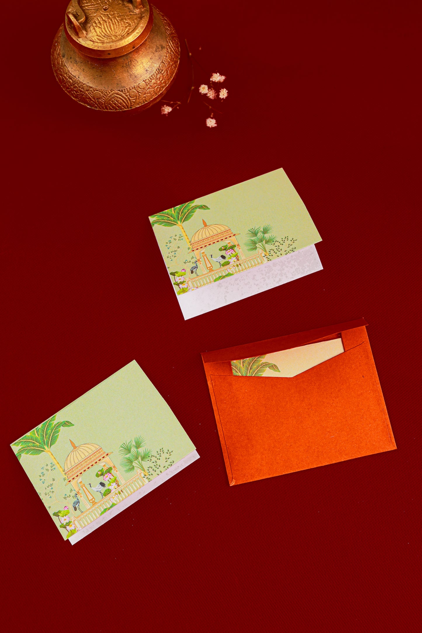 Mughal Garden Design Folded Gift Tags