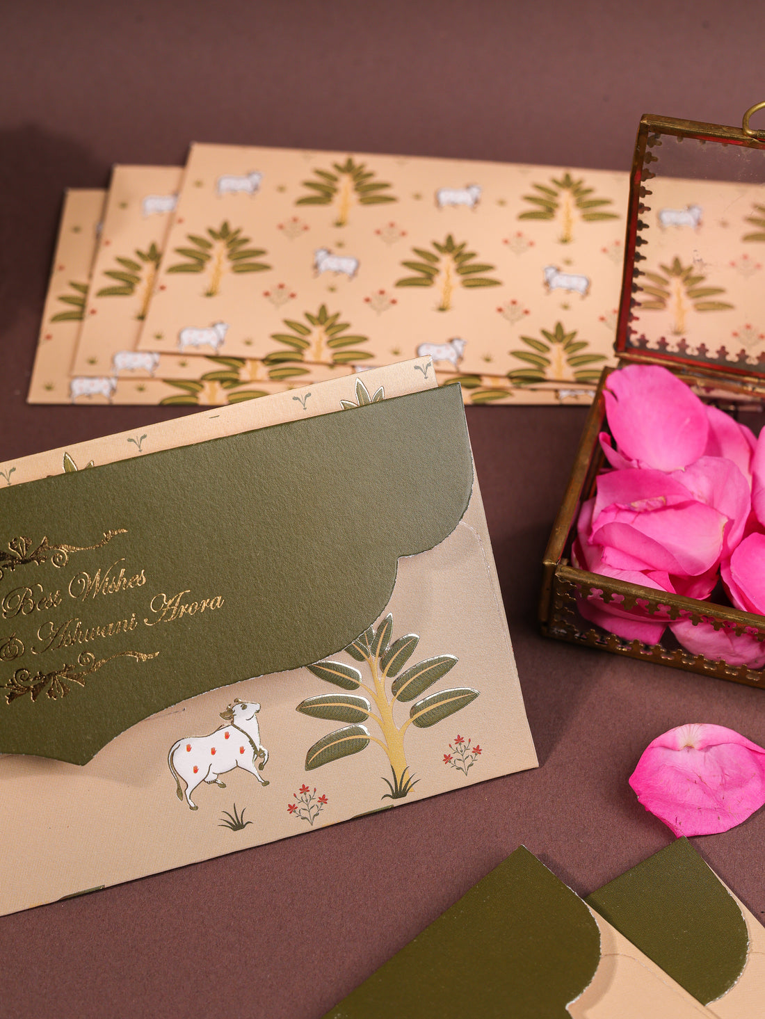 Pichwai Theme Money Envelopes