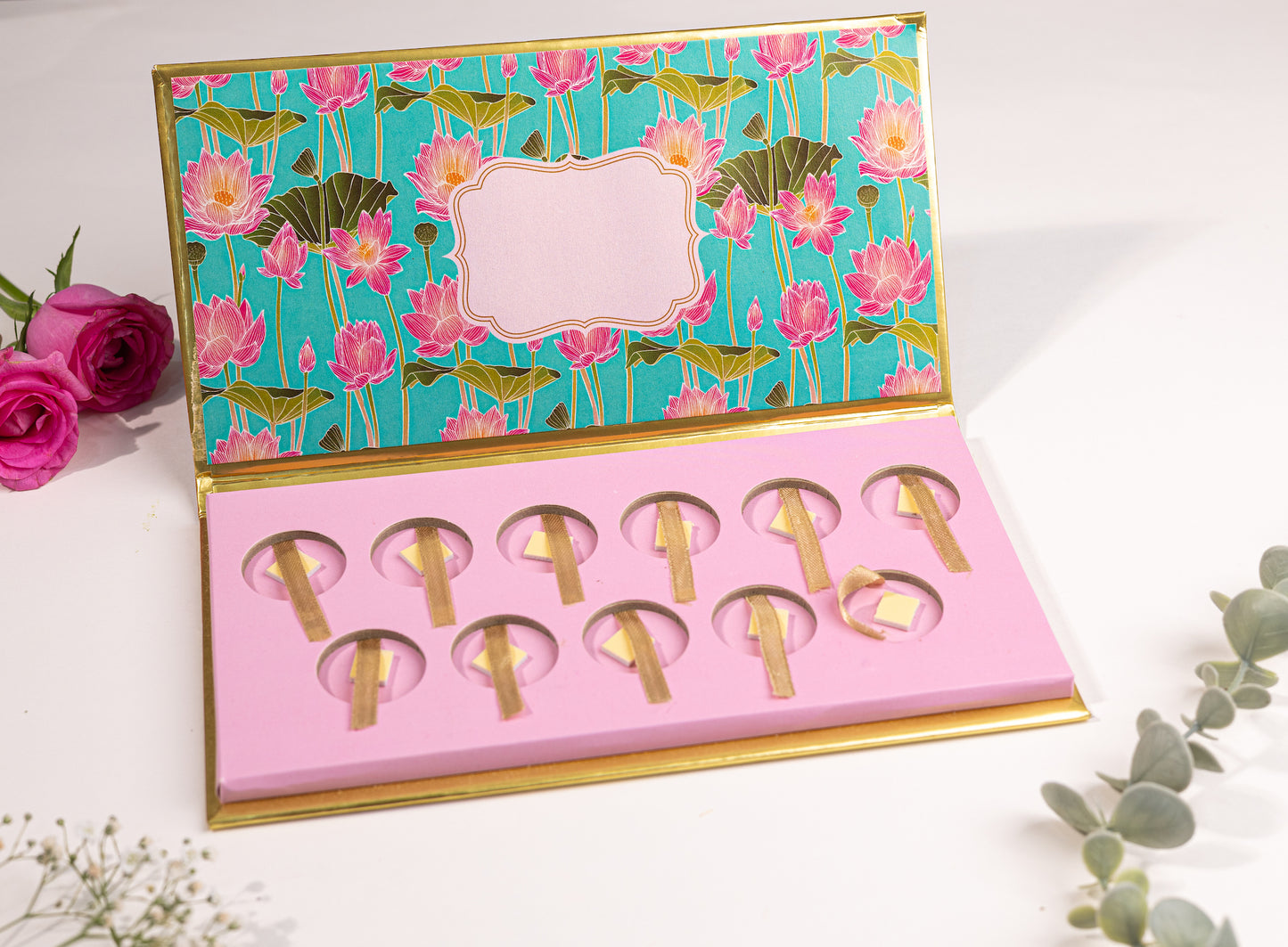 Blue Lotus Design Eleven Ginni/Coin Box