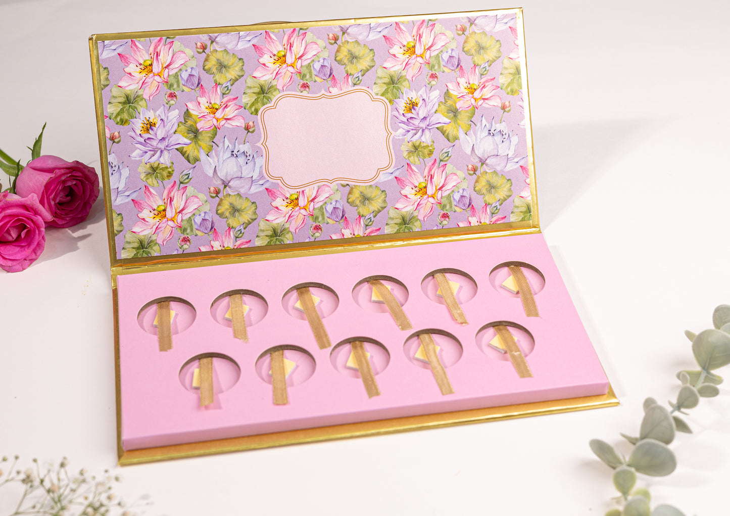 Purple Lotus Design Eleven Ginni/Coin Box